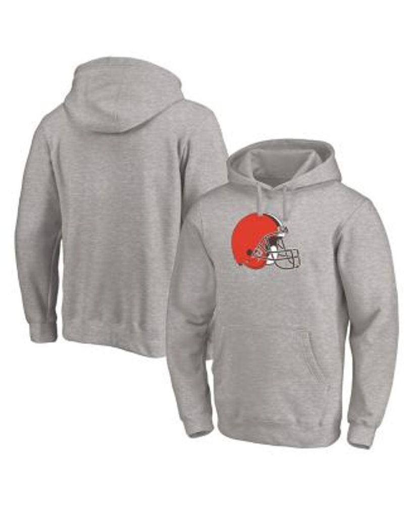 Toddler Cleveland Browns Brown Fan Gear Primary Logo Pullover Hoodie