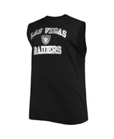 Men's Black Las Vegas Raiders Big & Tall Muscle Tank Top