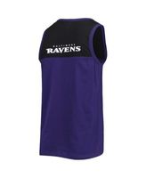 Men's Purple, Black Baltimore Ravens Team Touchdown Fashion Tank Top