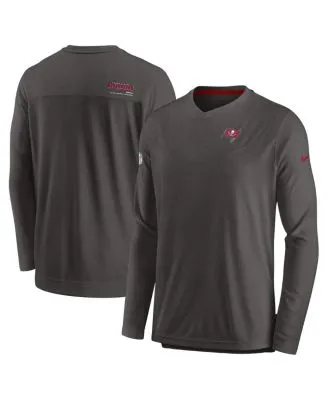 Tampa Bay Buccaneers Nike Sideline Performance Half-Zip Jacket - Red/Pewter