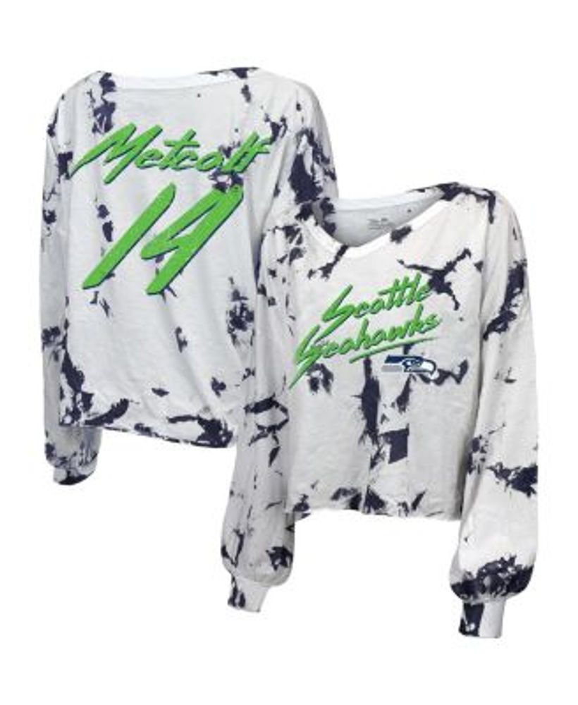 Josh Jacobs Las Vegas Raiders Majestic Threads Women's Off-Shoulder Tie-Dye  Name & Number Long Sleeve V-Neck Crop-Top T-Shirt - White