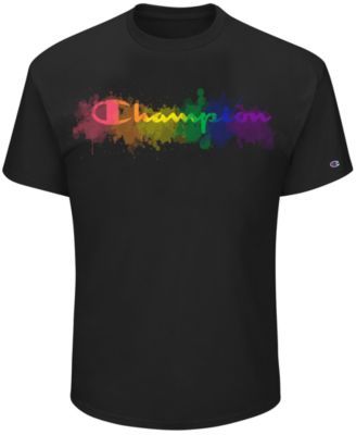 Men's Pride Splatter Logo Graphic Short-Sleeve T-Shirt