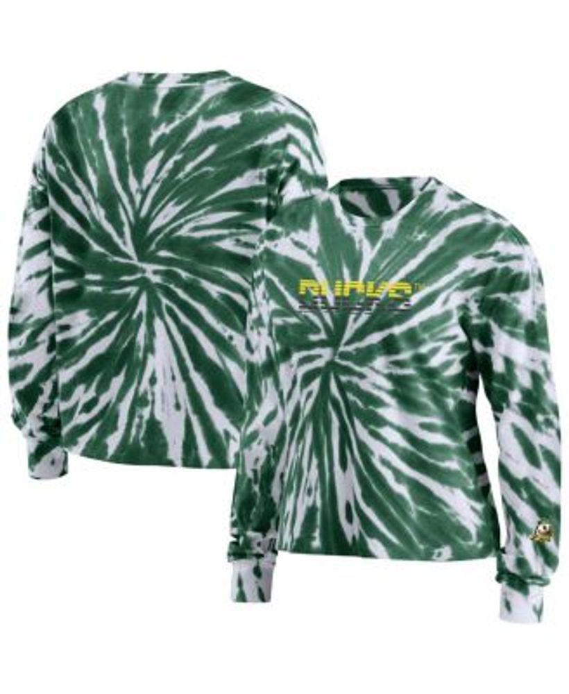 Women's New Era Green Bay Packers Tie-Dye Long Sleeve T-Shirt Size: Small