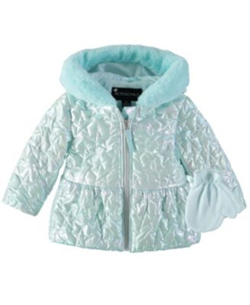 Baby Girls Iridescent Quilt Jacket