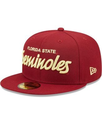 Men's New Era White/Garnet Florida State Seminoles Basic Low