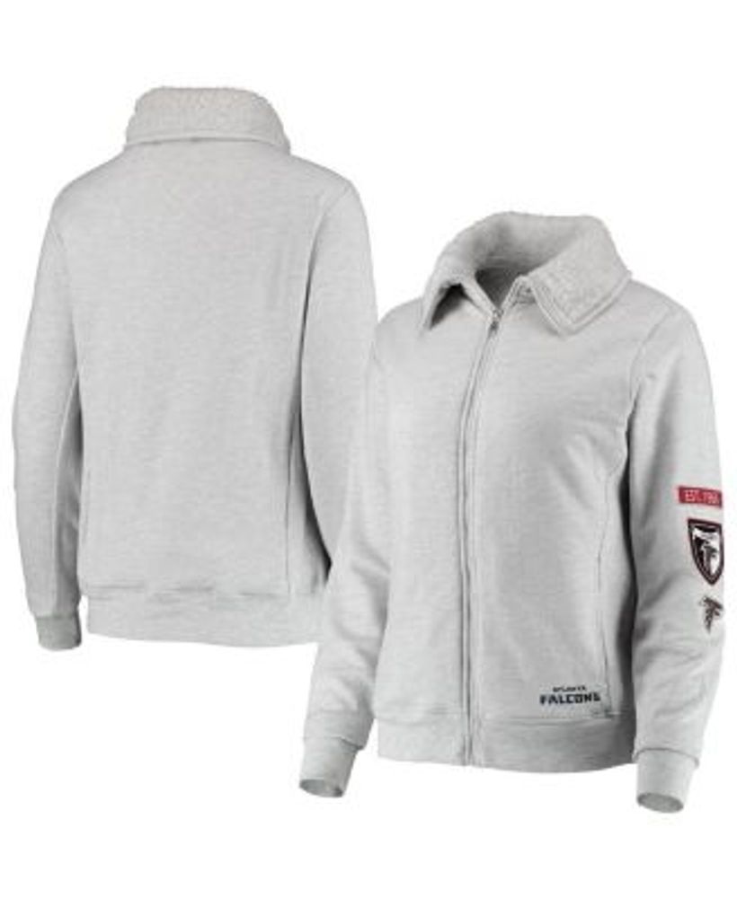 WEAR by Erin Andrews Women's Heather Gray Dallas Cowboys Plus Size Full-Zip  Hoodie