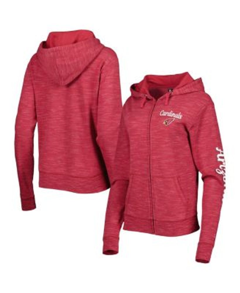 St. Louis Cardinals New Era Women's Colorblock Full-Zip Hoodie - Red