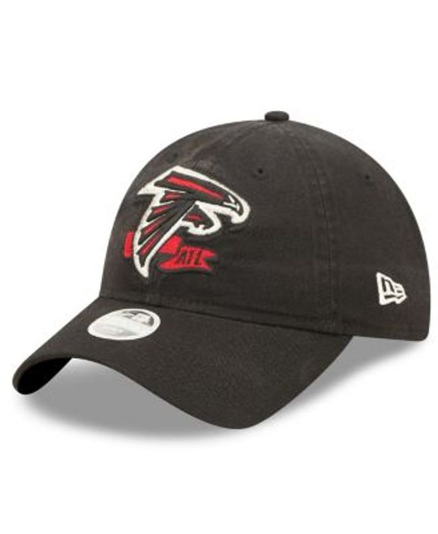 Men's New Era White/Black Atlanta Falcons 2023 Sideline Adjustable Visor