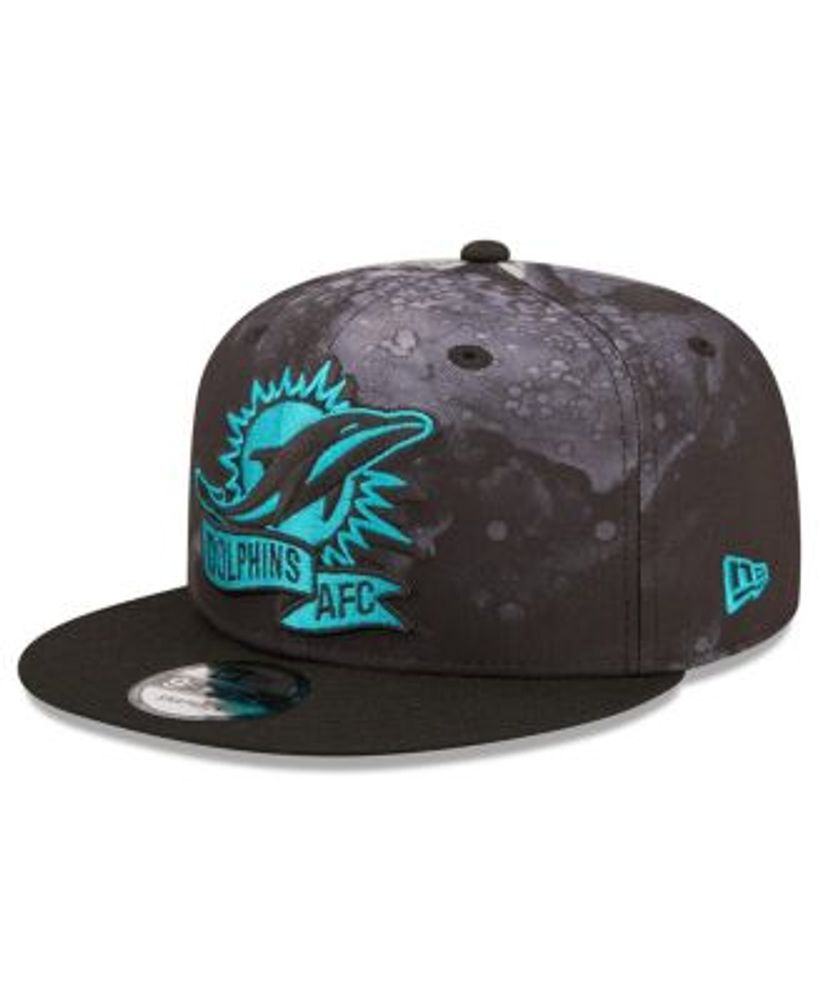 Miami Dolphins AFC Teal Black Tie Dye 9Fifty New Era Fits Snapback Hat