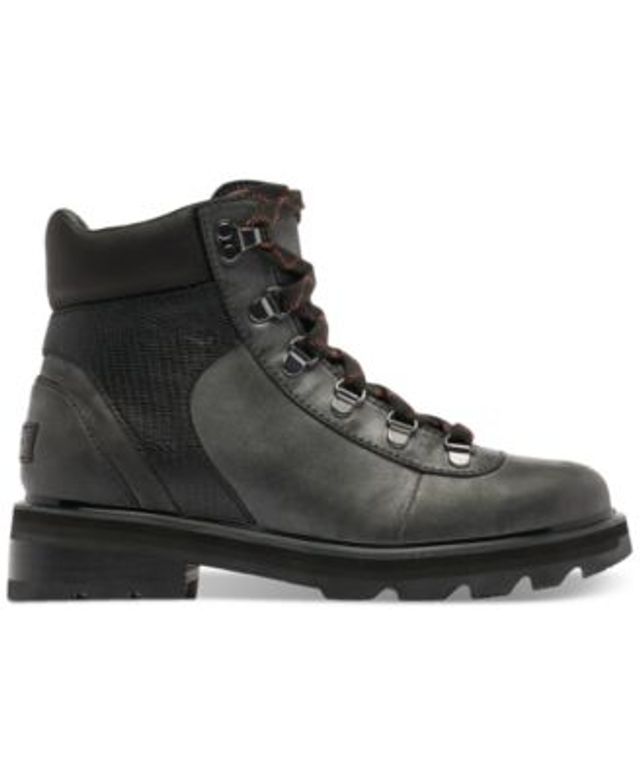 guess women's haler lace up combat booties