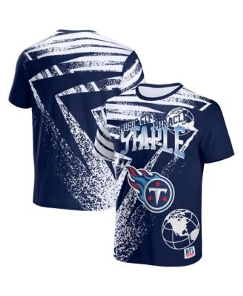 Men's NFL x Staple Navy Seattle Seahawks All Over Print T-Shirt Size: Medium