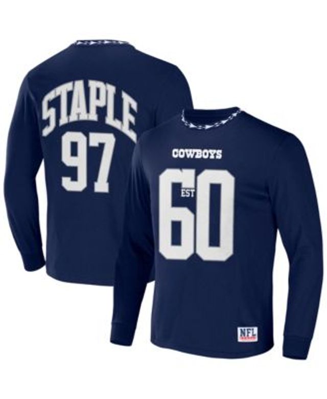 Dallas Cowboys Navy Blue Primary Logo Long Sleeve T-shirt