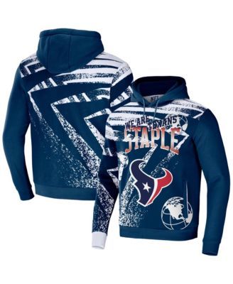 New England Patriots NFL x Staple All Over Print Pullover Hoodie - Navy