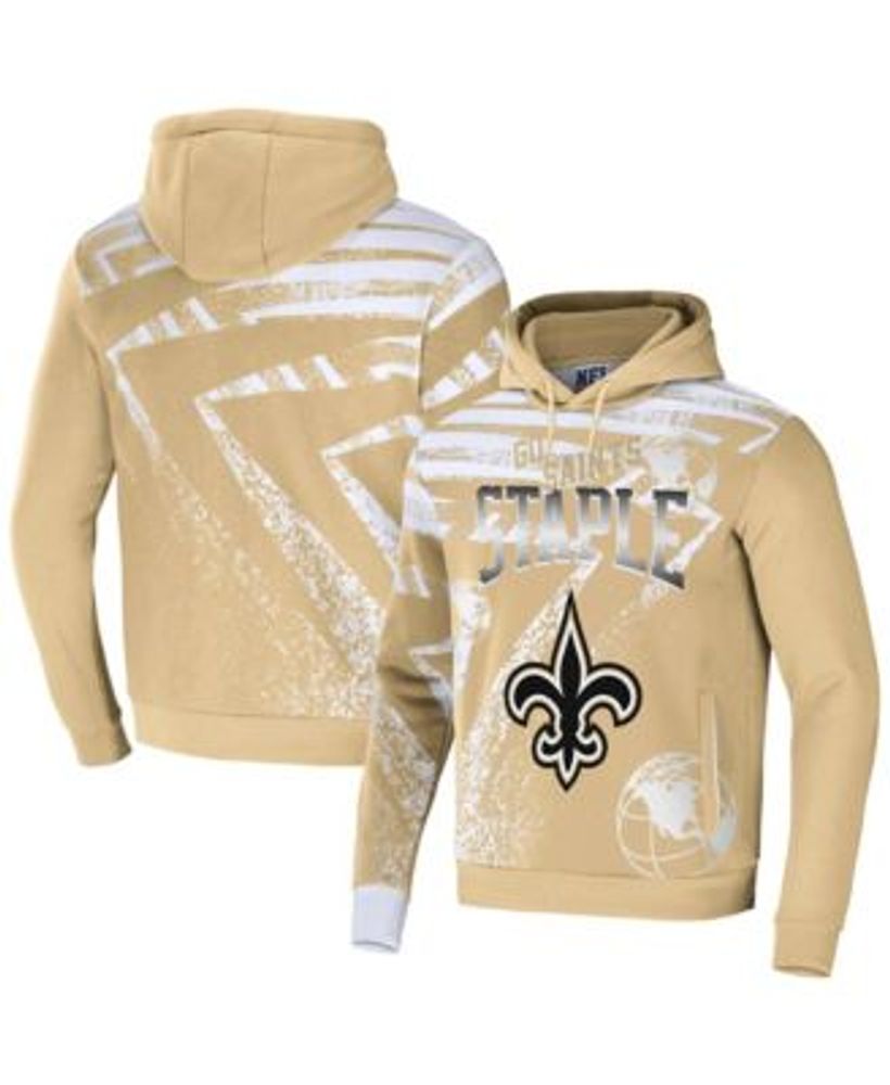 NFL New Orleans Saints Girls' Fleece Hooded Sweatshirt - XL