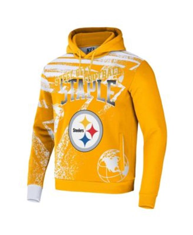 Pittsburgh Steelers Youth Team Tie-Dye Pullover Hoodie - Black