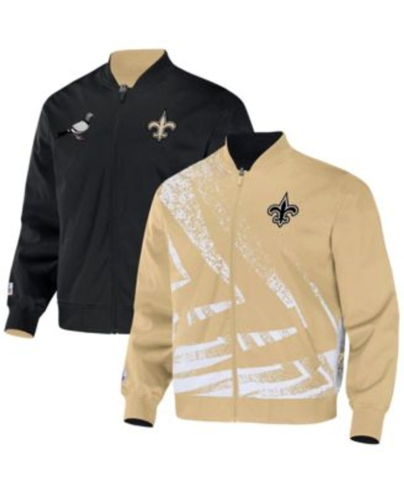 Men's Starter Black New Orleans Saints Extreme Full-Zip Hoodie Jacket Size: Extra Large