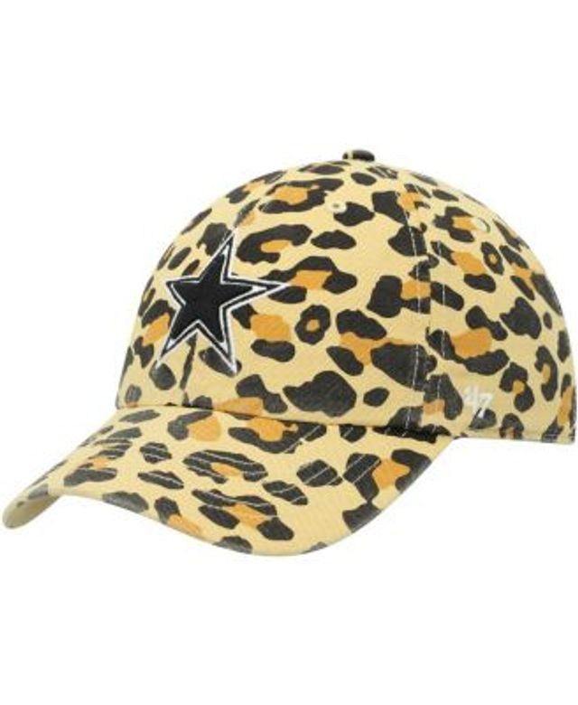 Women's '47 Toronto Blue Jays Tan Cheetah Clean Up Adjustable Hat