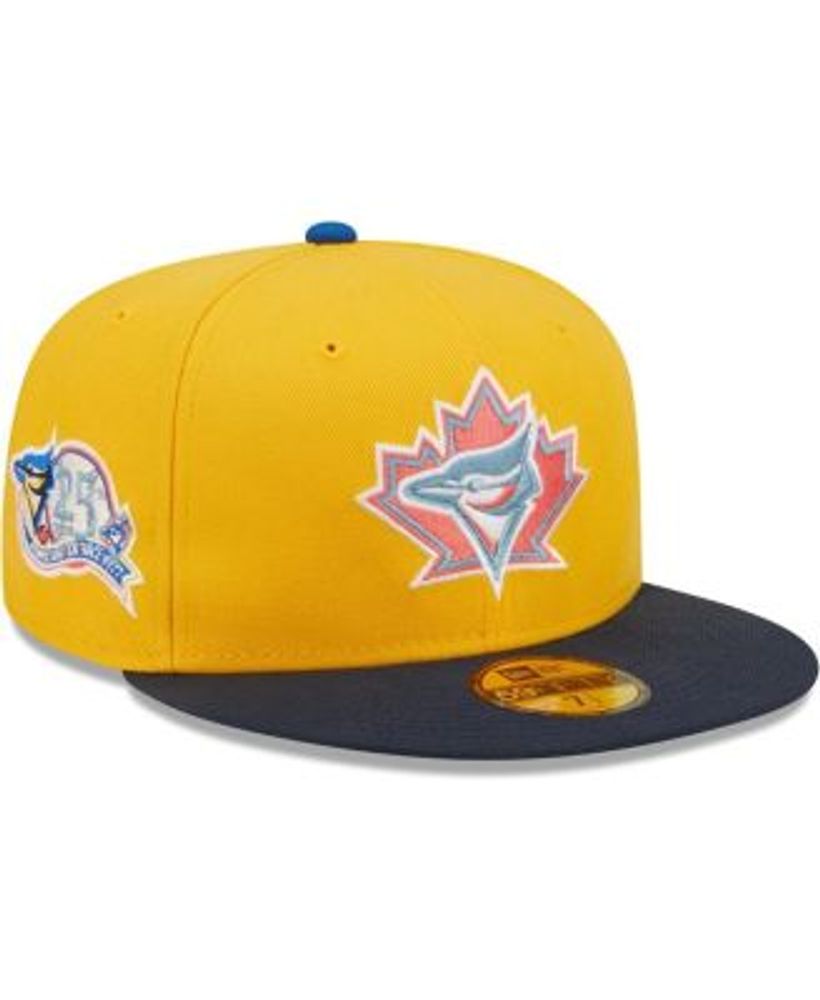 Toronto Blue Jays New Era Red Under Visor 59FIFTY Fitted Hat - Gold