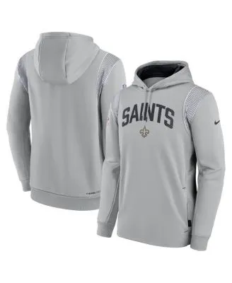 Men's Nike Gray Philadelphia Eagles Sideline Athletic Stack Performance  Pullover Hoodie