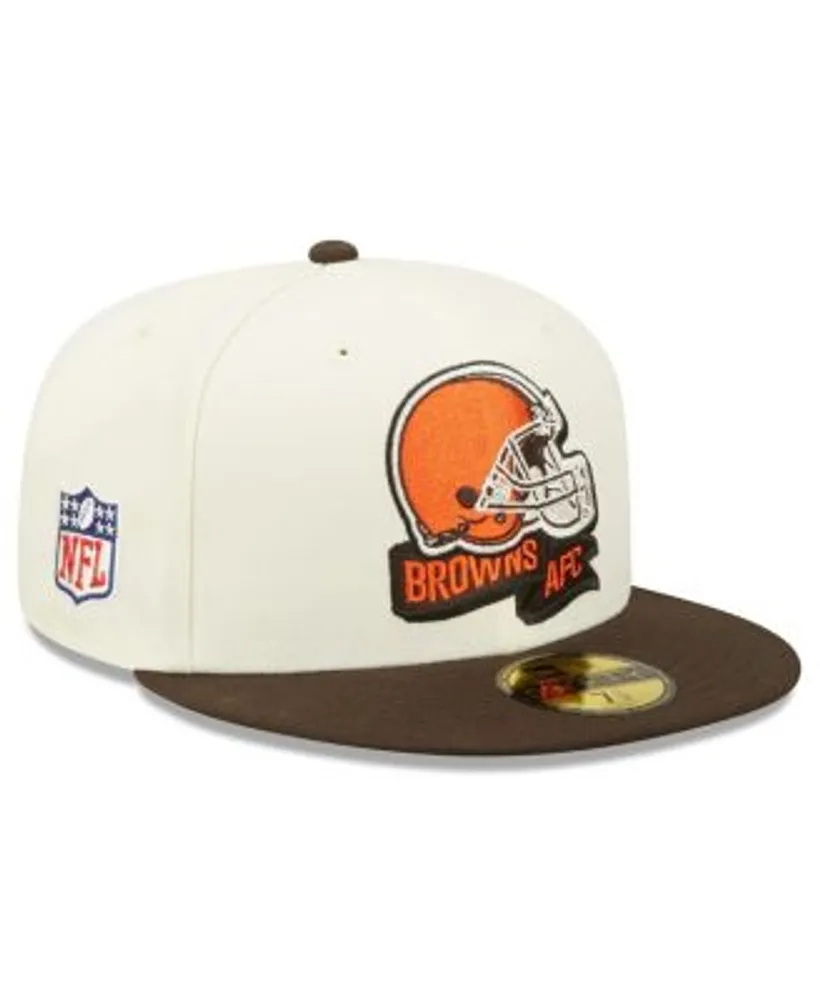 Men's New Era Brown Cleveland Browns Color Dim 59FIFTY Fitted Hat