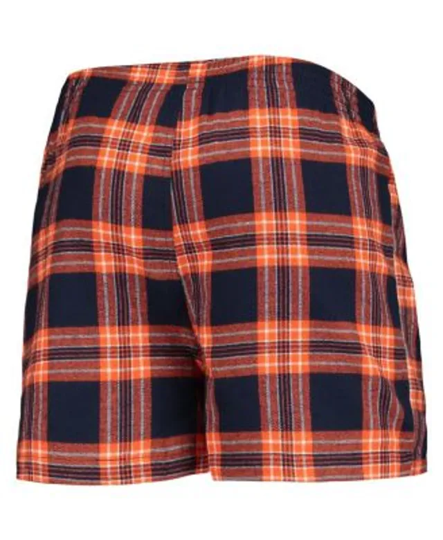 Men's Houston Astros Concepts Sport Navy/Orange Ledger Flannel Boxers