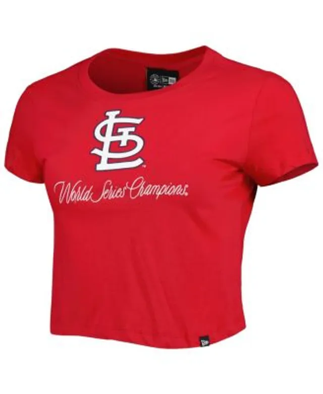Women's New Era Red St. Louis Cardinals Baby Jersey Cropped Long