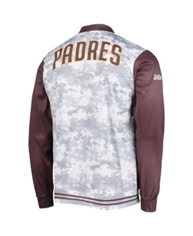 San Diego Padres Full Leather Jacket - Navy X-Large