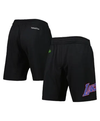 Men's Mitchell & Ness Black New York Knicks Hardwood Classics Big Face 2.0  Shorts