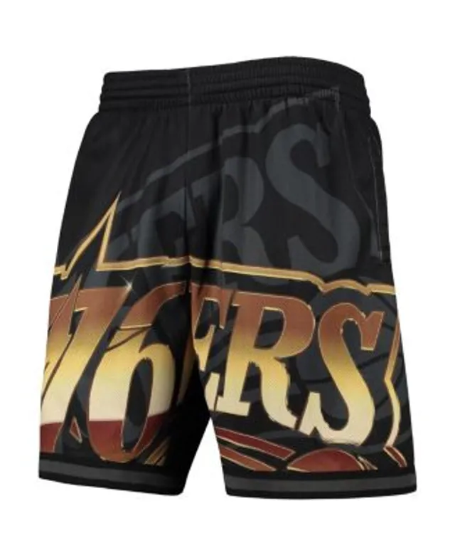 Toronto Raptors Mitchell & Ness Hardwood Classics Big Face 2.0 Shorts -  Black