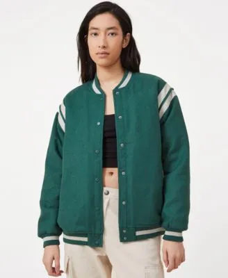 Women's Oversized Varsity Jacket