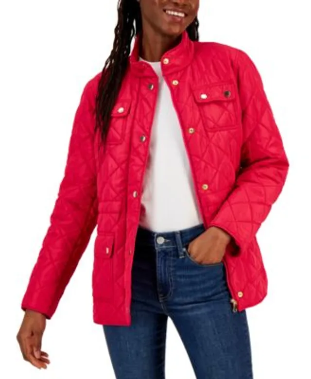 Juicy Couture Short Sleeve Zip-Front Bling Back Jacket - Macy's