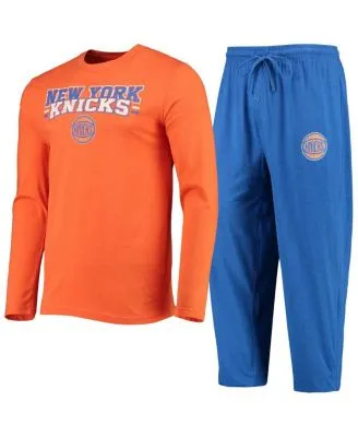 Youth Heathered Gray New York Giants Long Sleeve T-Shirt & Pants Sleep Set