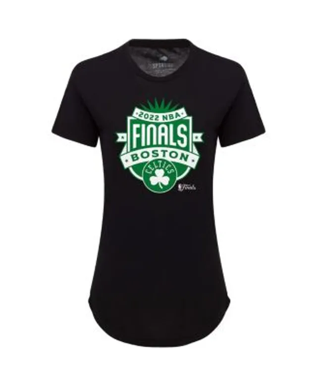 Women's Black Boston Celtics Own It Ombre Long Sleeve Tunic T-Shirt