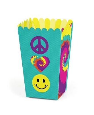 60's Hippie - 1960s Groovy Party Favor Popcorn Treat Boxes - Set of 12