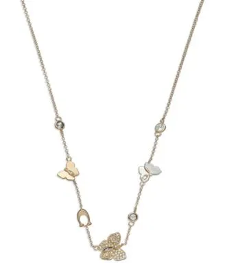 Women's Butterfly Station Necklace