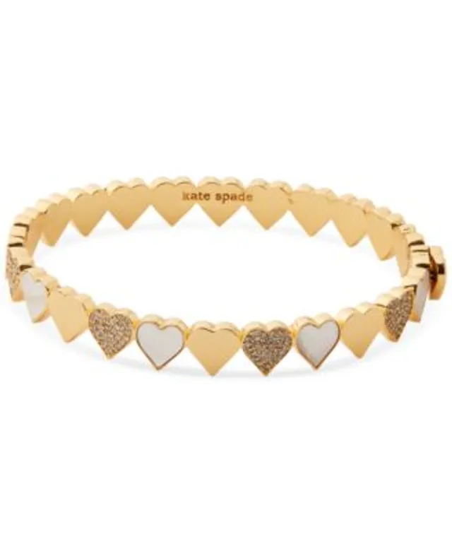 kate spade new york Bracelet, 12k Gold-Plated Heart of Gold Idiom