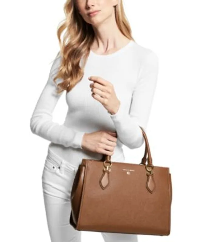 Michael Kors Marilyn Medium Top-Zip Leather Tote - Macy's