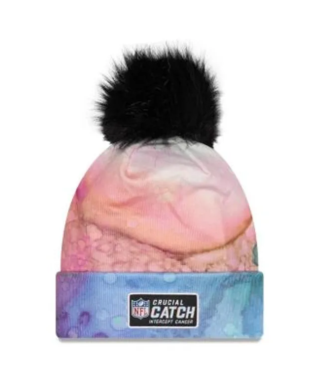 New Era Women's Pink, Black Tennessee Titans 2022 NFL Crucial Catch Pom  Knit Hat