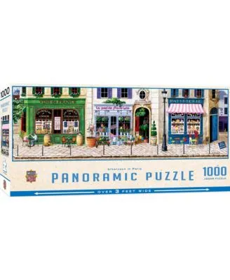 Panoramic - Afternoon in Paris 1000 Piece Puzzle By Art Poulin