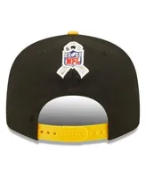 New Era Men's Black, Camo Pittsburgh Steelers 2022 Salute To Service 9FORTY  Snapback Trucker Hat - Macy's