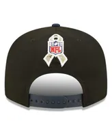 New Era Men's Black, Navy Tennessee Titans 2022 Salute To Service