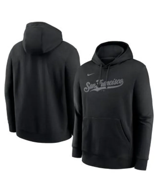 Nike Men's San Francisco Giants Pitch Black Wordmark Club Fleece