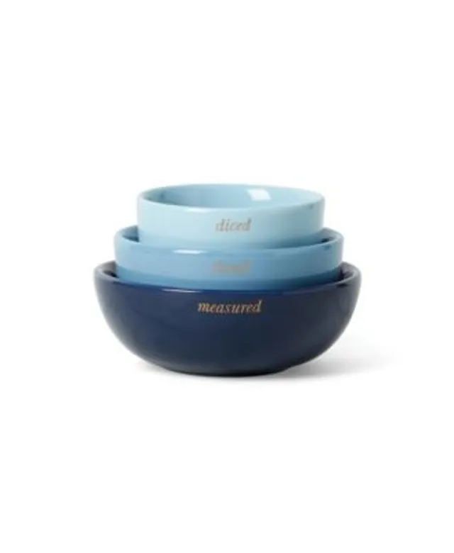 Robert Irvine 6-Piece Microwave-Safe Mixing Bowl and Lid Set, Blue