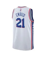 Men's Nike Joel Embiid White Philadelphia 76ers 2022/23 Authentic Jersey -  City Edition