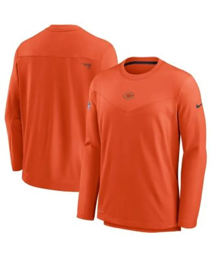 Nike Men's Orange Chicago Bears Sideline Team Performance Pullover  Sweatshirt
