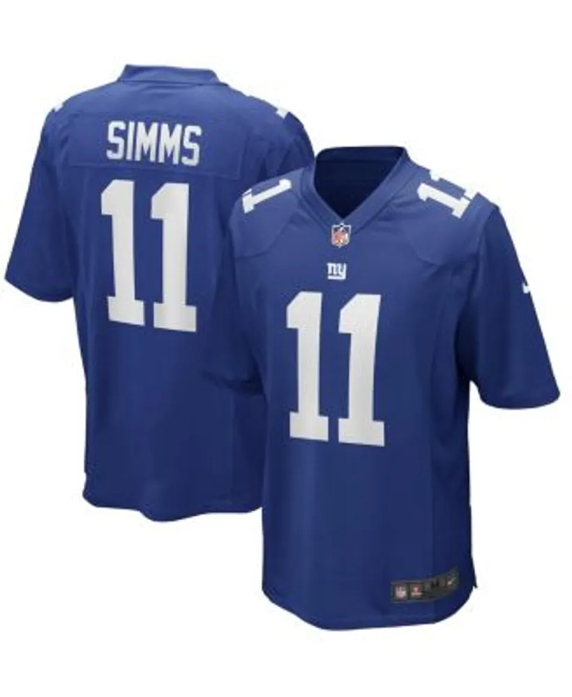 Nike Men's Phil Simms Royal New York Giants Game Retired Player Jersey