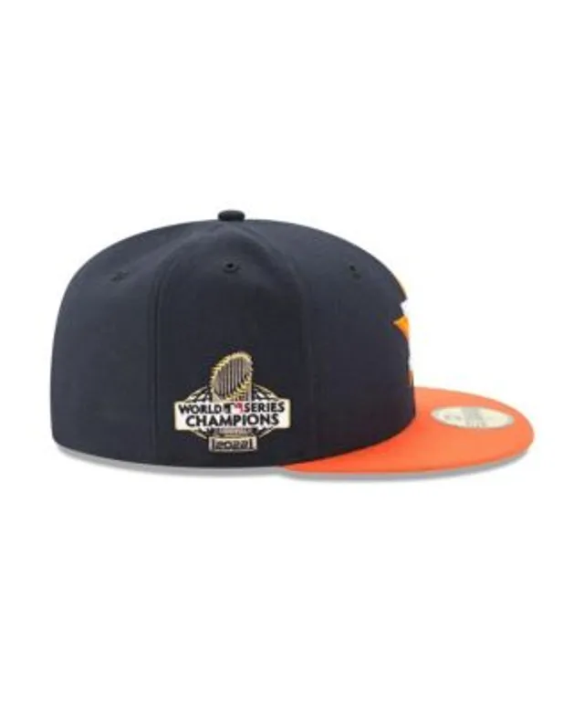 Men's New Era Navy/Orange Houston Astros 2022 World Series Champions Road  Side Patch 59FIFTY Fitted Hat 