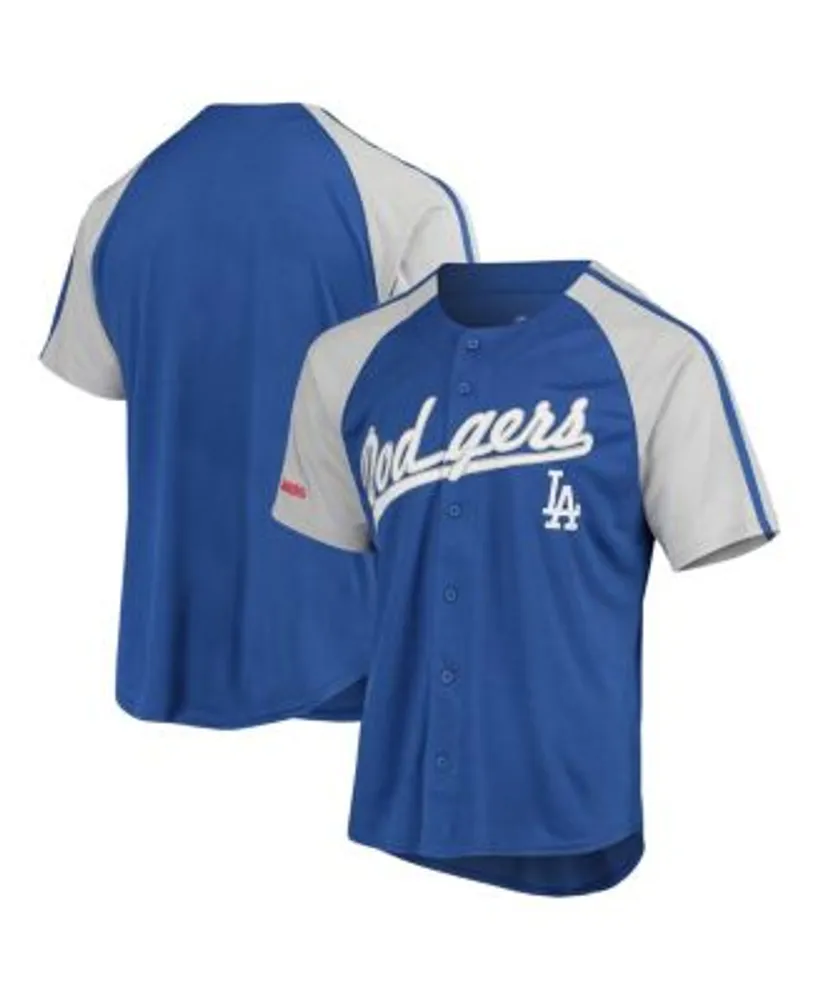 Lids Texas Rangers Stitches Button-Down Raglan Fashion Jersey - Royal