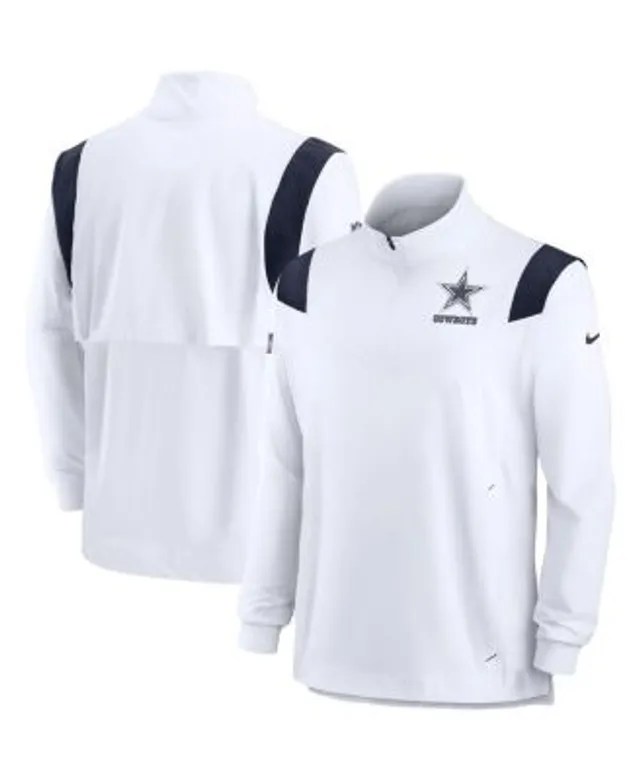 Dallas Cowboys Nike Sideline Lockup Performance Quarter-Zip Top - Navy