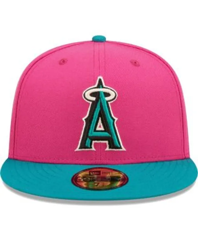 Men's Los Angeles Dodgers New Era Pink/Green Cooperstown Collection 1981  World Series Passion Forest 59FIFTY